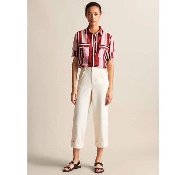 Massimo Dutti Jeans High Waisted Wide Leg Size 10 - Picture 1 of 13